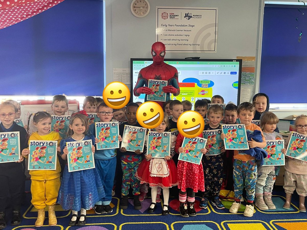 A exciting day based around a love of books. KS1 and EYFS had an exciting visit from Spider-Man, who gave them a book to keep. The day finished with hot chocolate and a story which was the perfect end to the day. #WorldBookDay23 #LoveReading #WarwickAcademy