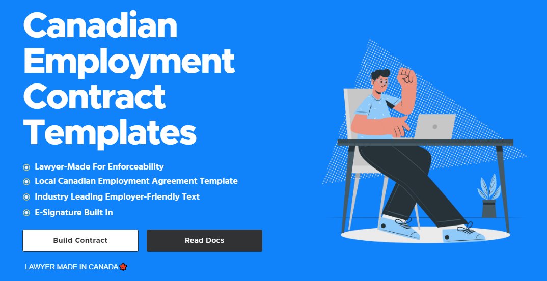 🖨  goHeather launched an MVP in December that automated lawyer-made employment contracts in Ontario, Canada. 
🎈 Today, we launched Canada-wide.
👩‍🦳 Every one of our employment contracts is custom-made for each province by an employment lawyer. 

goheather.io/contracts/cana…