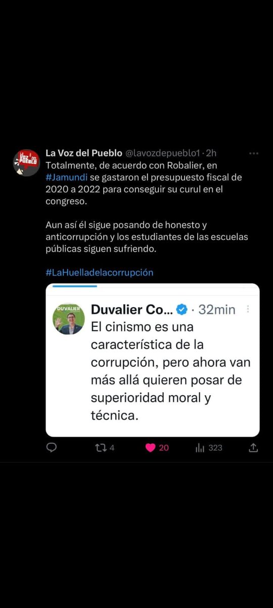 camilagui115's tweet photo. "El que tiene casa de vidrio no le tira piedras al vecino". #Duvalier hablando de cinismo y se robó la Alcaldía de #jamundi https://t.co/Lz6PIJ7fTR