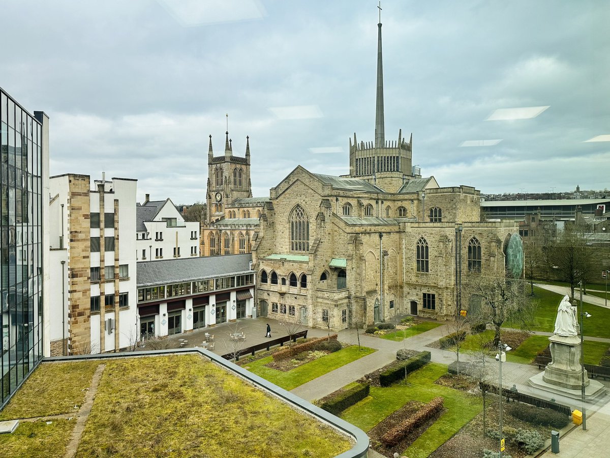 This has been the stunning view I’ve been so lucky to enjoy from my desk for the past year…

It’ll be the last day tomorrow before Team Growth heads to a new home! 🥺

We’ve all been so spoilt at OCS, but it’s testament to the success of Cathedral Quarter that we’re moving! 🙌