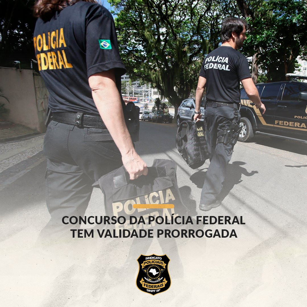 sindpolfsp's tweet image. O último concurso da Polícia Federal, realizado em 2021, teve o prazo de validade prorrogado, o que aumenta consideravelmente as chances de convocação dos candidatos aprovados.

#ConvocaTodosPF2021