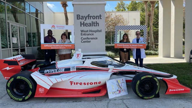OHBayfront's tweet photo. Bayfront Health team members geared up for the @gpstpete race! 🏎💨
#BayfrontHealth #GrandPrix https://t.co/psD679Gemh