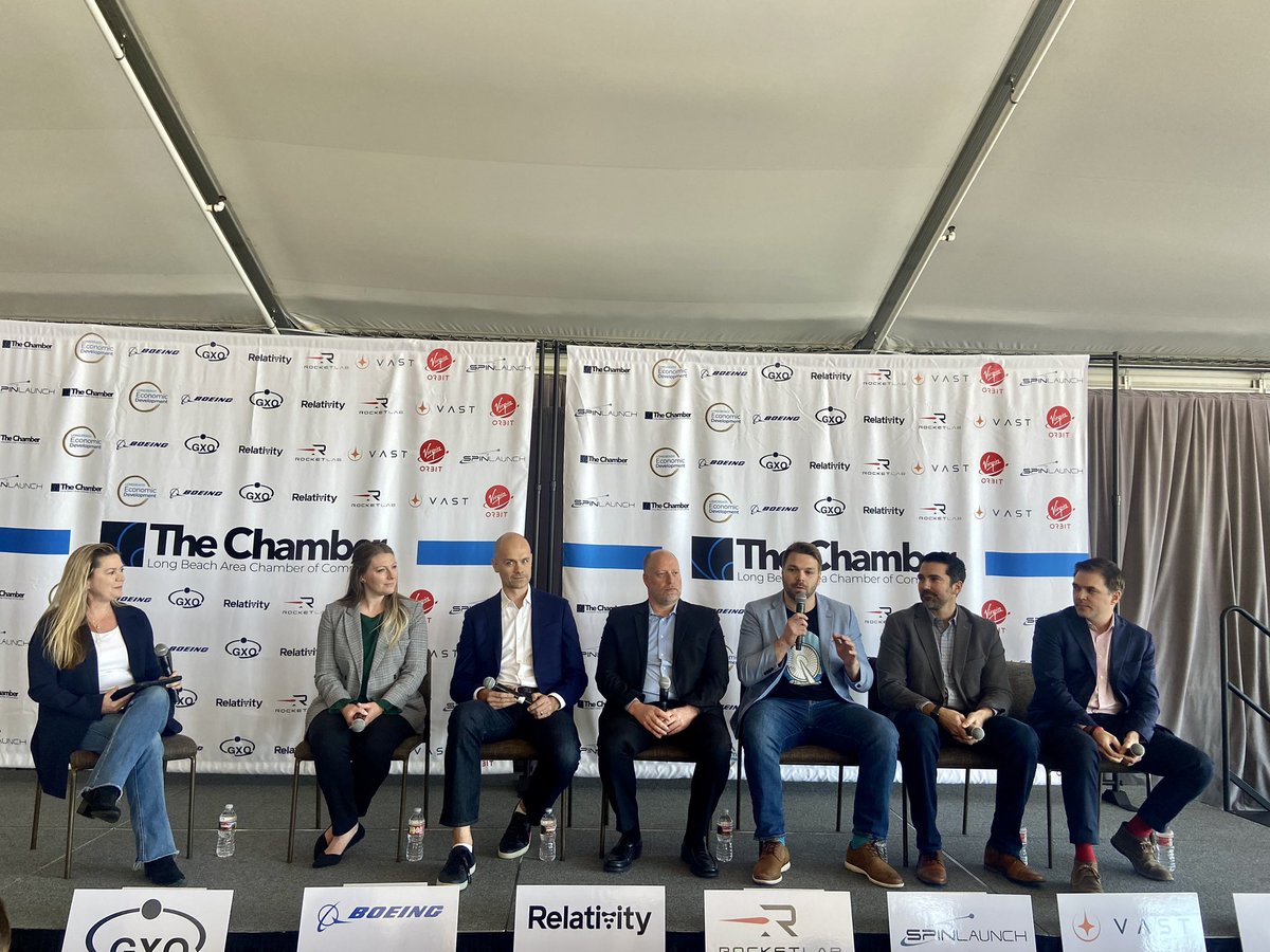 We are proud to have put together leaders from six companies in Aerospace tech- all of which have homes in Long Beach. We are looking forward to the bright future in store for #spacebeach #gobeach