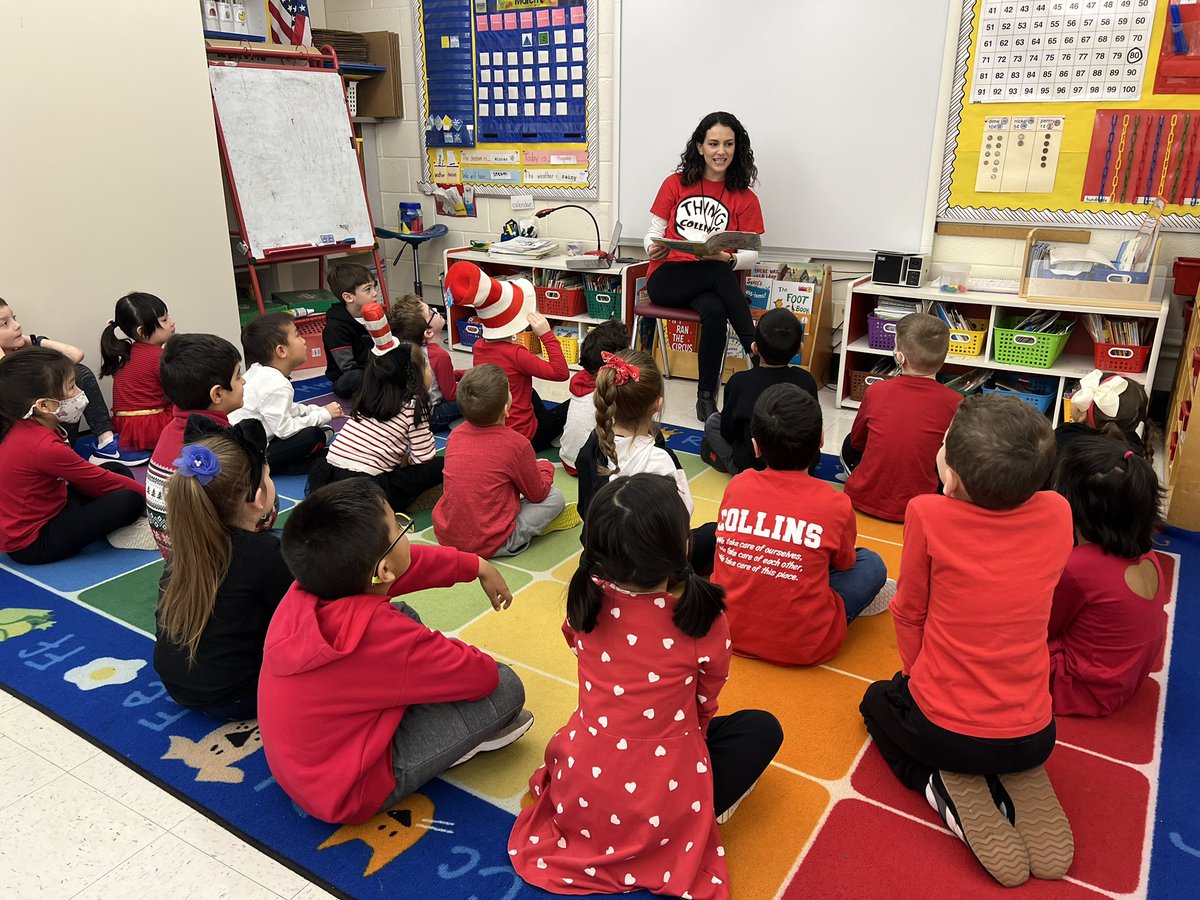 JaimeStrumeier's tweet photo. Happy Read Across America week and happy birthday Dr. Suess! 📖📚❤️📖 @CollinsElemSch @LivSchools https://t.co/B8VtmO4tmv