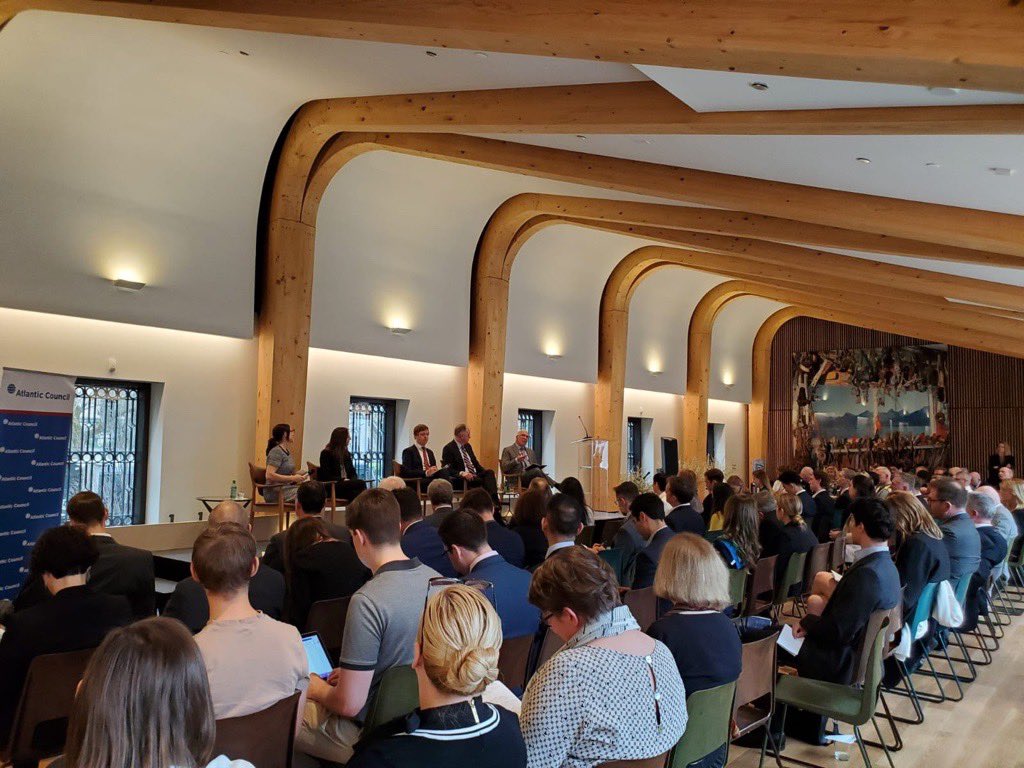 ACScowcroft's tweet photo. Our Transatlantic Security Initiative team is on site at📍@NorwayUS with a full house for the #LookingNorth conference on security in the Arctic! https://t.co/qdBs9LzF8I