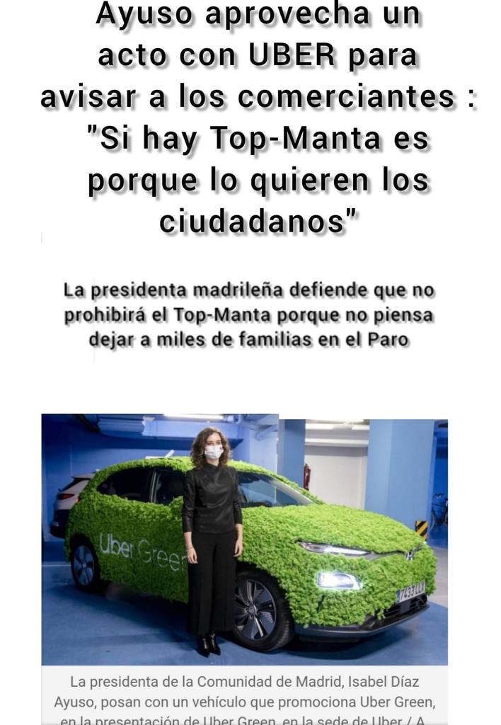 DavidMad1's tweet photo. @Mariluzfri @IdiazAyuso El sector del #taxi tributa en España y @IdiazAyuso
apoya a #uber que tributa en Holanda.
#NOALALEYUBER de la CAM
#NoAlReglamento https://t.co/eSO7r4l5tR