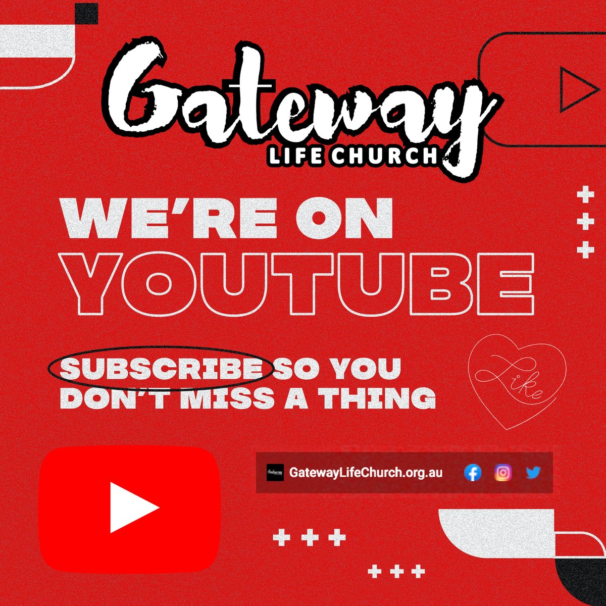 📺 👀🔴▶️
Gateway Life Church #YouTube
youtube.com/watch?v=_xqZe4…
#Subscribe ✔️
#Subscribed ✔️
#Like ✔️
#Comment ✔️
#Share ✔️
Love &amp; Serve, GLC 😊
#AlburyWodonga #Jindera #Africa #India 
#ABC #Nations #Generations #WeAreGLC 
#BeTheChurch #Equip #Encourage #Empower