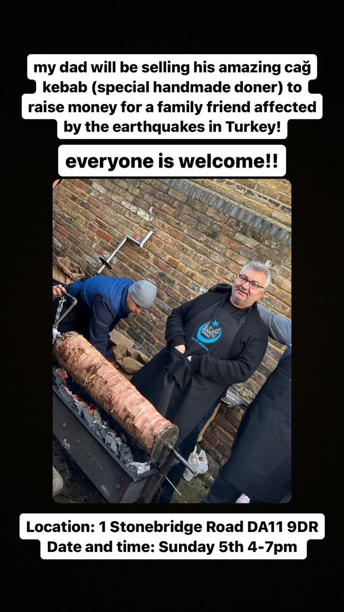 feroshx's tweet photo. everyone and anyone is welcome!! please share! We are raising money for a family friend who was affected by the earthquakes in Turkey! https://t.co/6VJrPqRMim