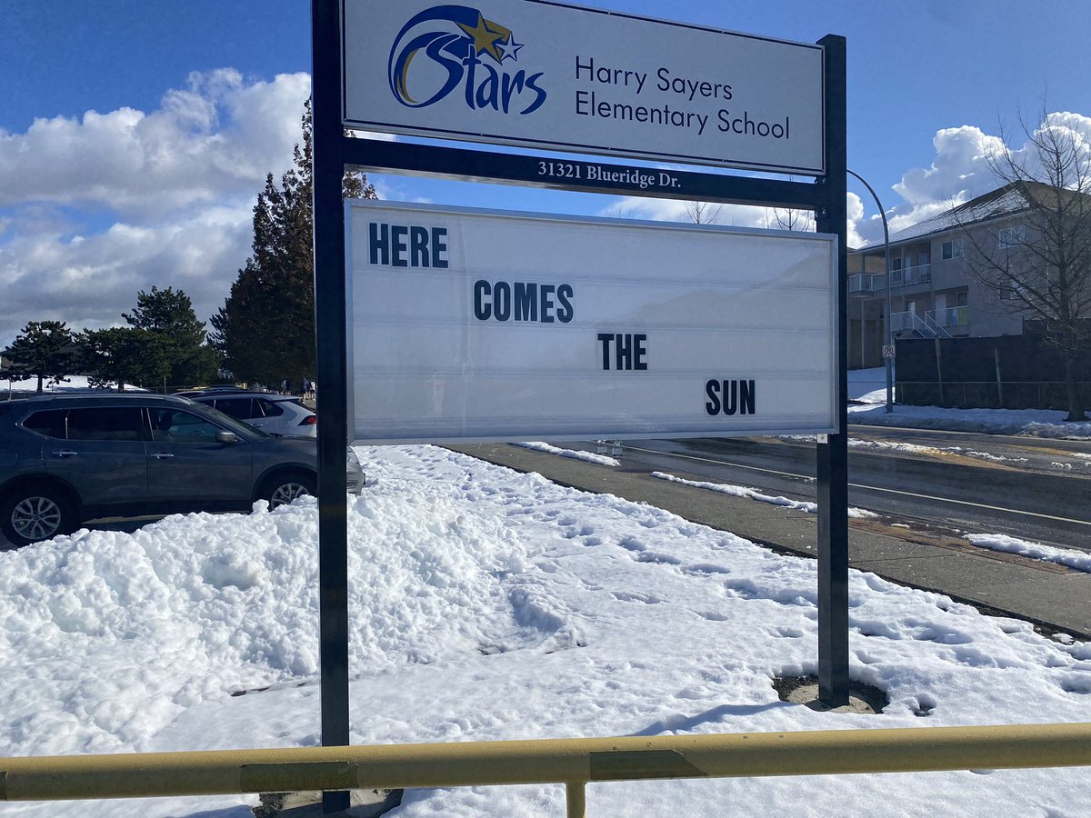 As the Sun greets us in the morning more often, we thought we would celebrate…..then the snow came lol….Its ok not to be right all the time, keep trying, eventually you might be! #abbyschools <a href="/RyancolbertRyan/">Ryan Colbert</a>