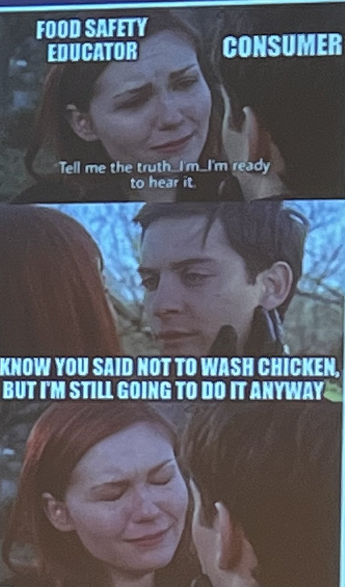 A good discussion by dr. Devlon Jackson of @UofMaryland that one size message does not fit all. Eg the ‘not wash your chicken’ campaign showed that a message should apply a health equity lens and cultural strategy. Lack or not application may exacerbate heslth issues #CFSEC2023