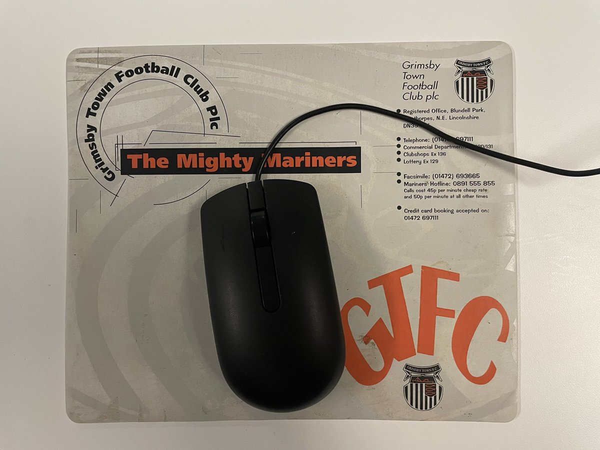 Extra proud of my mouse pad today… <a href="/officialgtfc/">Grimsby Town F.C.</a> #UTM