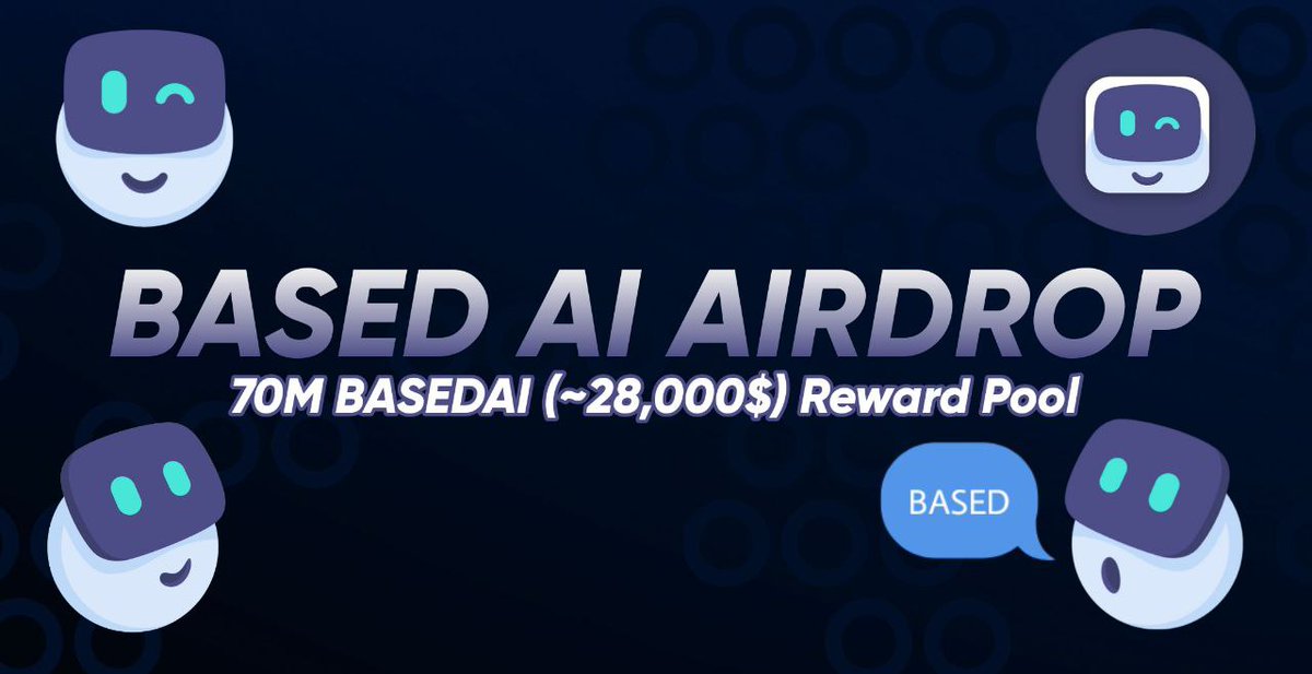 AirdropStar (@airdropstario) on Twitter photo π§ BASED AI Airdrop π§
π Audit
π Task: β 30,000 BASEDAI (~$12) for 2000 random participants each.
π¨βπ©βπ§ Referral: β 10 Million BASEDAI (~$4000) for top 50 referrers.
π Airdrop Link & Information: t.me/AirdropStar/55β¦
#Airdrop #BSC #Bitcoin #USDT #BASEDAI #Airdropstario π§ BASED AI Airdrop π§
π Audit
π Task: β 30,000 BASEDAI (~$12) for 2000 random participants each.
π¨βπ©βπ§ Referral: β 10 Million BASEDAI (~$4000) for top 50 referrers.
π Airdrop Link & Information: t.me/AirdropStar/55β¦
#Airdrop #BSC #Bitcoin #USDT #BASEDAI #Airdropstario