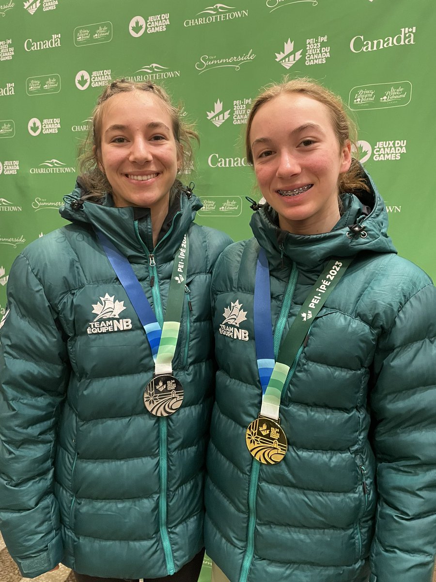 SISTER MEDALISTS: @Team_EquipeNB Mahee🥈and Marisol🥇Savoie earn women’s individual @CanadaGames judo medals at @2023CanadaGames #SportNB #TeamEquipeNB #CanadaGames #PEI
