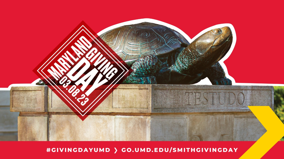 SmithSchool's tweet photo. #GivingDayUMD is less than a week away! Help #SmithTerps move fearlessly forward – save the date for March 8 to support Smith students, faculty and staff. 🐢❤️
https://t.co/jIL5d1tB5n https://t.co/nTKEQpkyT9