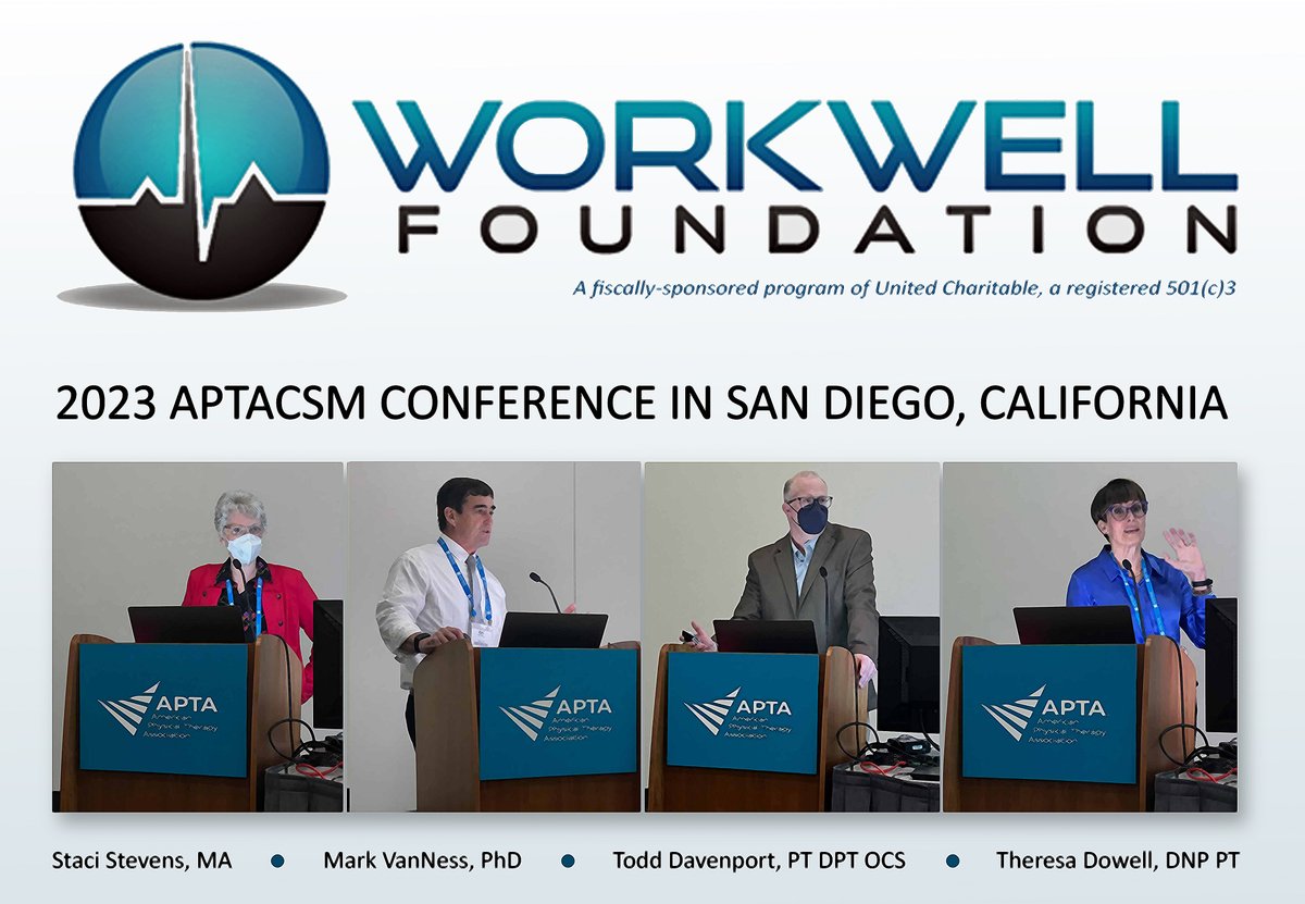 4Workwell's tweet photo. After three years of Zoom meetings, our @4Workwell team was thrilled to reunite and attend the #APTACSM conference. There will be more information about this exciting event coming soon!
#MECFS #LongCOVID #PEM #PESE #POTS #PT #StopRestPace #StopGET #DoNoHarm #nonprofit #Science https://t.co/D4bg7oh8kz