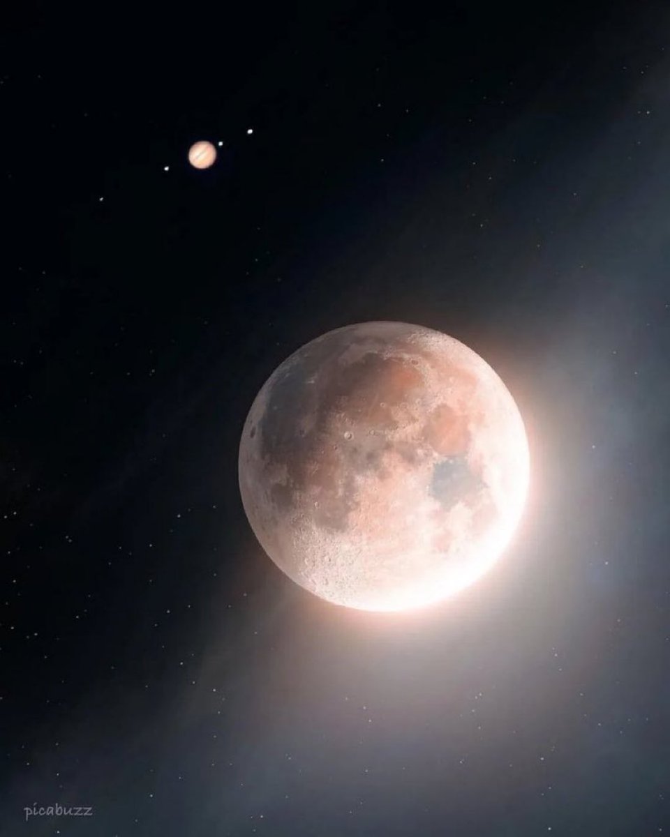 Moon with Jupiter