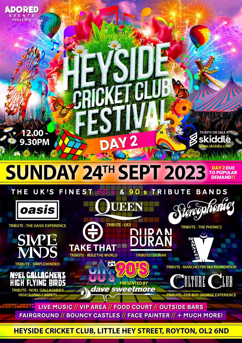 HeysideCC's tweet photo. Heyside Cricket Club Festival Day 2 Tickets now on sale! Get them below 👇

https://t.co/OAKOYTQcRn

#OldhamHour #HCC https://t.co/vMe7dmGZRK