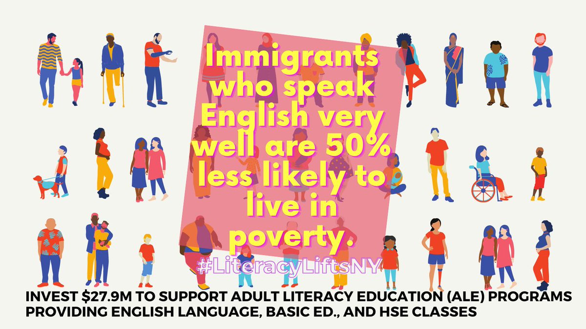 Join us &amp; adult literacy advocates, programs, students in calling for $27.9 million to support the Adult Literacy Education (ALE) funding. We need your support <a href="/AndreaSCousins/">Sen. Stewart-Cousins</a> &amp; @CarlHeastie! #LiteracyLiftsNY