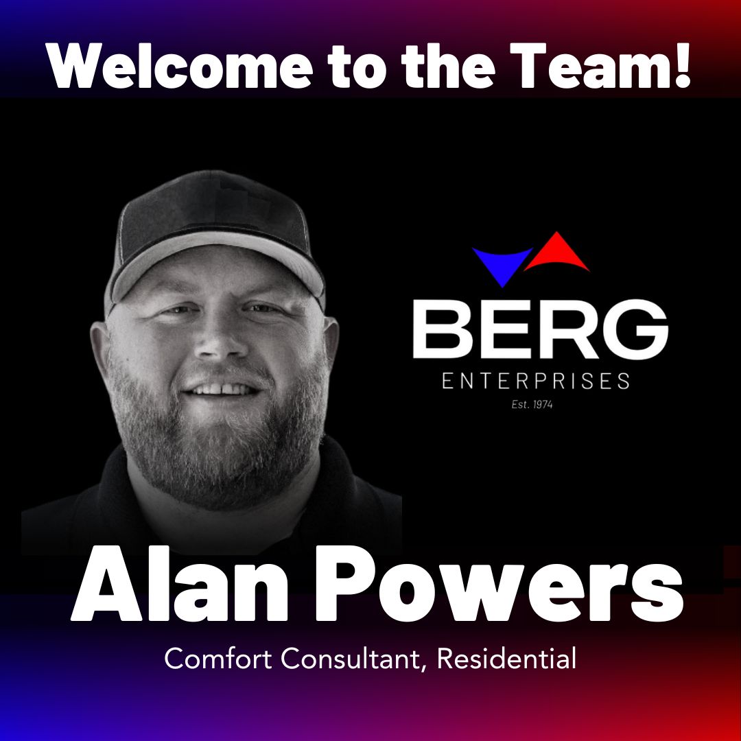 bergs1974's tweet photo. Berg Enterprises would like to give a big warm welcome to our newest addition, Alan Powers who is joining our Residential team as a Comfort Consultant! We look forward to having you on board, sir!

#BergEnterprises  #newhire #welcometothefamily https://t.co/KnA4Cypi9q