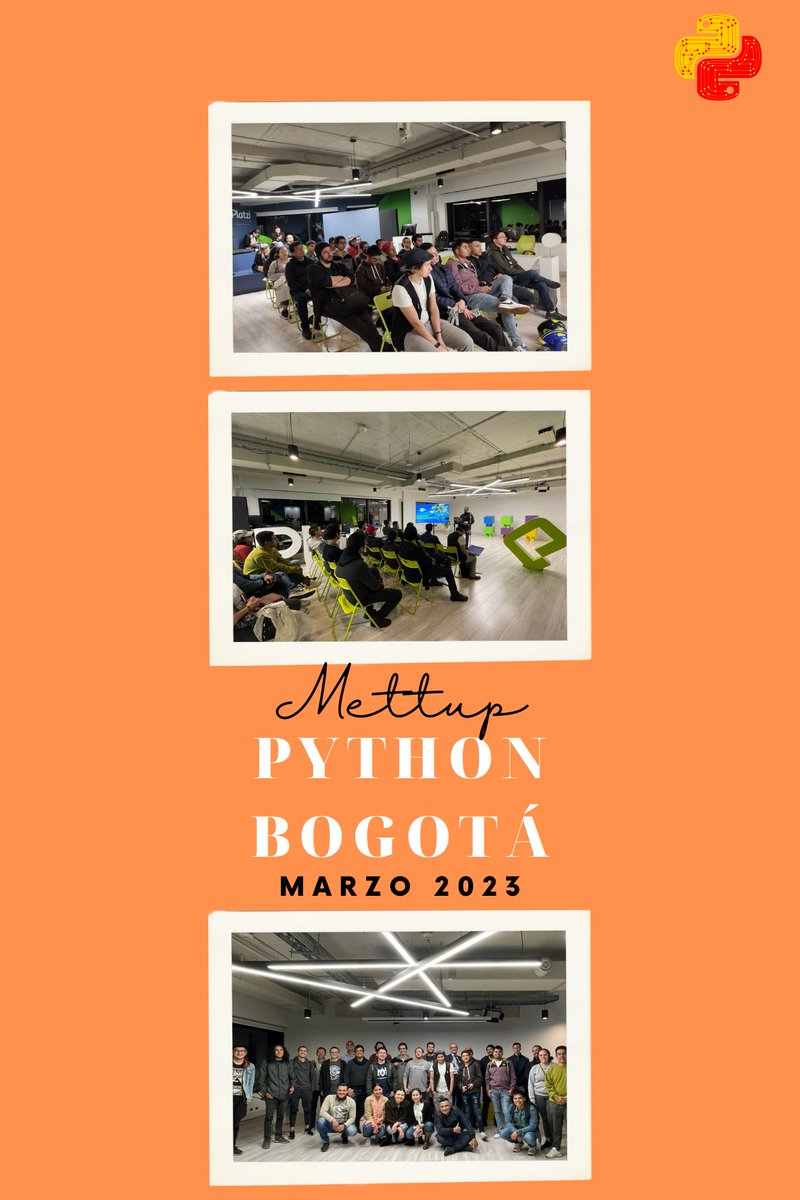 pythonbogota's tweet image. ¡Hola a todos!

Les compartimos un poco sobre el meetup que se llevó a cabo el día de ayer, gracias a todas las personas que participaron de este encuentro, nuestros speakers, gracias al apoyo de nuestros patrocinadores 
@axiacore y @platzi