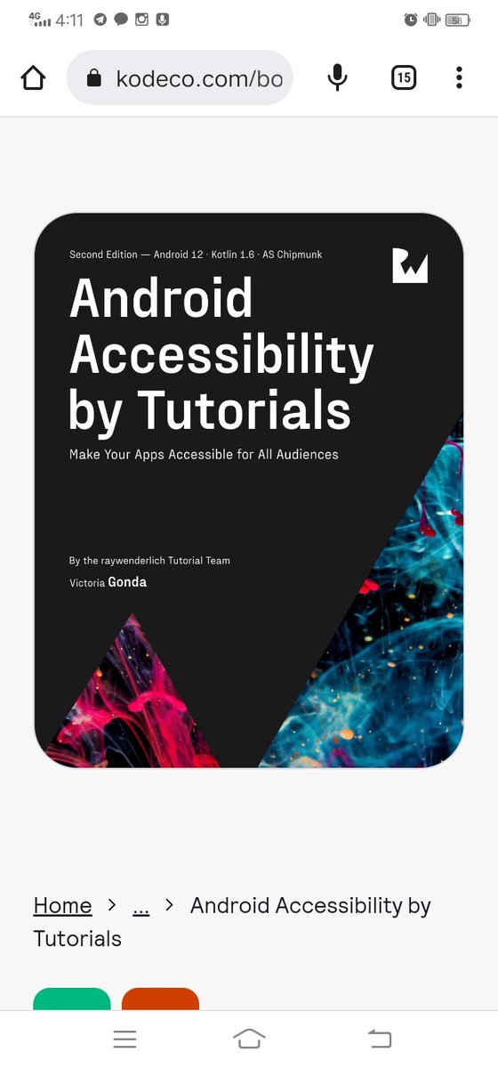 linhtetko101's tweet image. I completed Kodeco survey, got a discount code and chose this book for free. Thank you Kodeco.

#kodeco
#AndroidDev 
#android