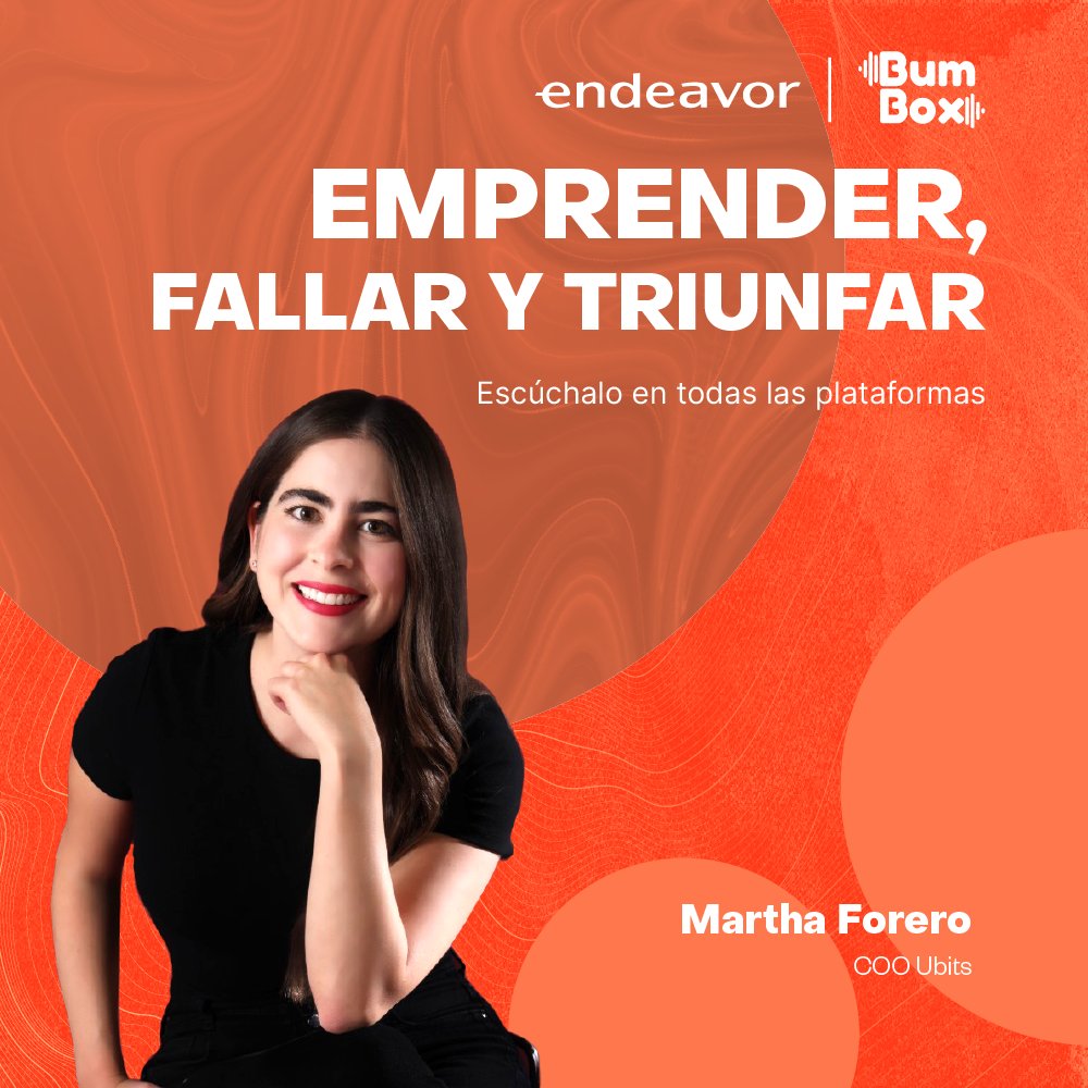 ¡Lo prometido es deuda!
Escucha el tercer episodio del podcast Emprender, fallar y triunfar de nuestra #EmprendedoraEndeavor, Martha Forero y conoce algunas de sus experiencias desde <a href="/Ubitsco/">Ubits</a>.

🎙Desarrollado junto a <a href="/BumBoxco/">BumBox Podcast</a>.
🎙Conducción <a href="/anamilegut/">Ana Milena Gutiérrez</a>.

bit.ly/3ER5BmE