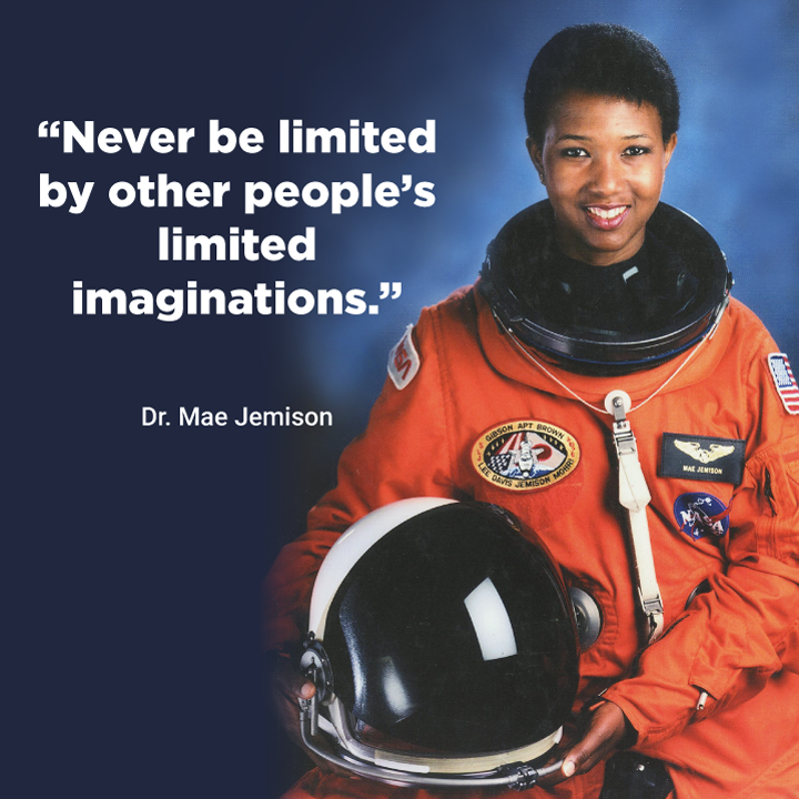Let us recognize the important contributions made by the women who are leading by example and breaking barriers along the way. In 1992, Dr. Mae Jemison, flew into space aboard the Endeavour, becoming the first African American woman in space. #WomensHistoryMonth #IAmMoreThan