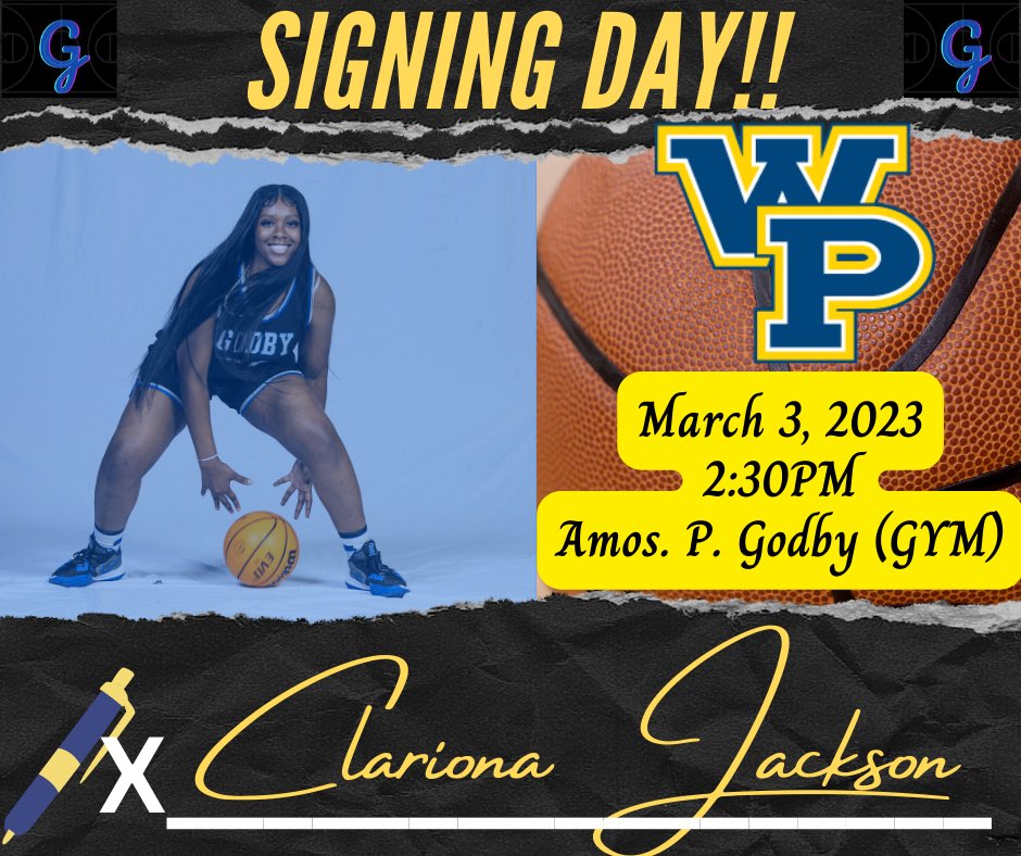 We are super proud to celebrate with <a href="/Jackso4Clariona/">Clariona Jackson</a> tomorrow as she signs with <a href="/StatesmenWBB/">William Penn Women’s Basketball</a> !!! #AKOMA #Proud #NewBeginnings 🙏🏽🔥