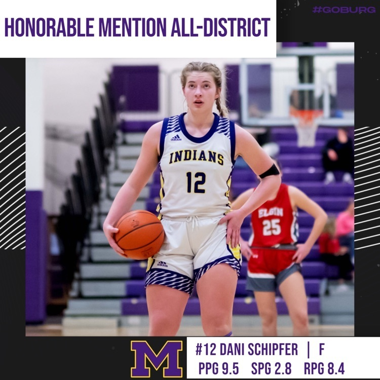 Congrats to the Lady Indians that made the DIII All-Central District Team!