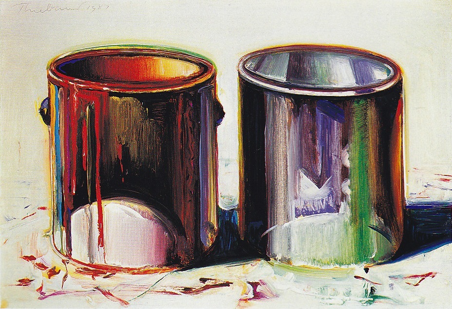 Wayne_Thiebaud's tweet image. Two Paint Cans #waynethiebaud #thiebaud wikiart.org/en/wayne-thieb…