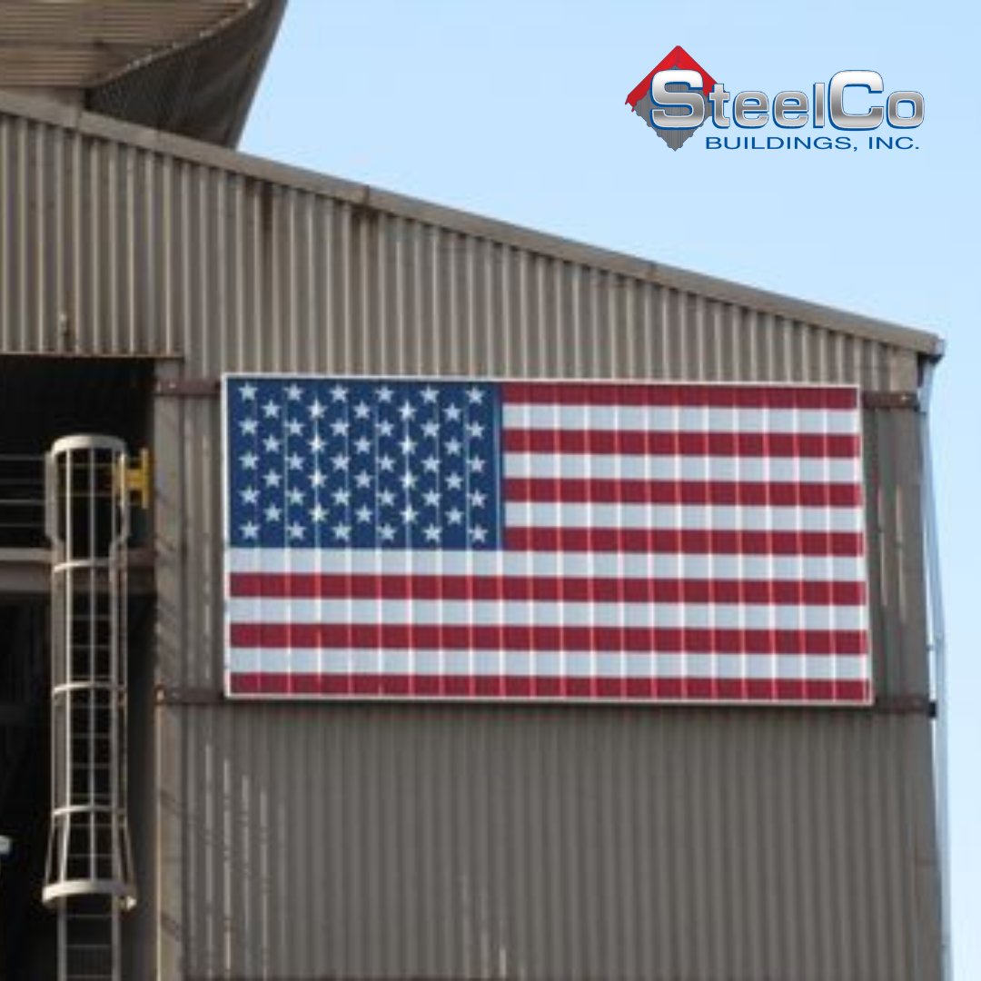 SteelCoBldgs's tweet image. We love what our customer added to the exterior of their building!🇺🇸  
Building with metal is not only extremely durable, but its versatility allows you to make it your own. 🙌

#SteelBuilding #CustomBuilding #PrefabBuilding #MetalConstruction