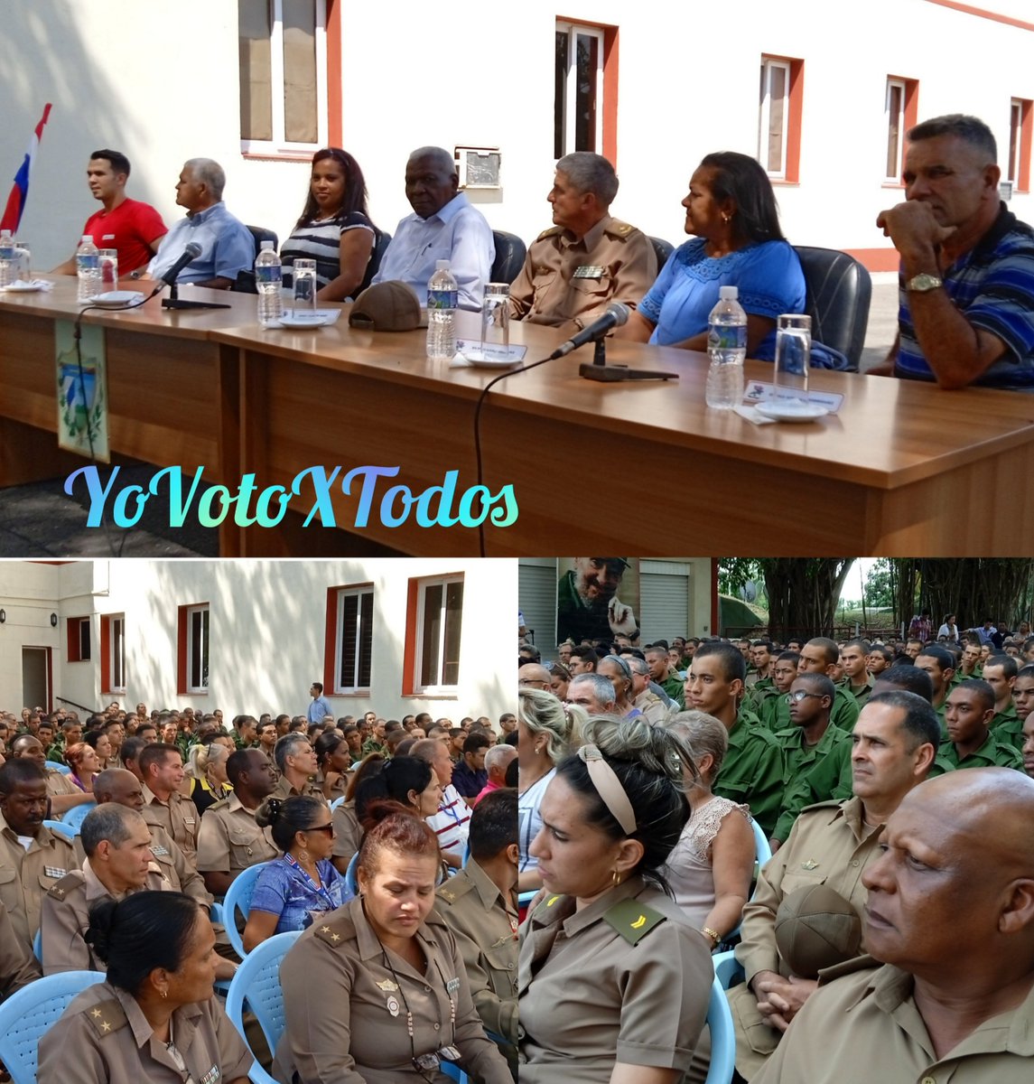 Los candidatos del pueblo que representan al municipio de Arroyo Naranjo intercambiaron con los combatientes del Ejército Occidental. Allí Esteban Lazo Hernández Presidente de la <a href="/AsambleaCuba/">Asamblea Nacional Cuba</a>  explicó la necesidad del votó unido y que el 26 nos vemos en las urnas. #YoVotoXTodos