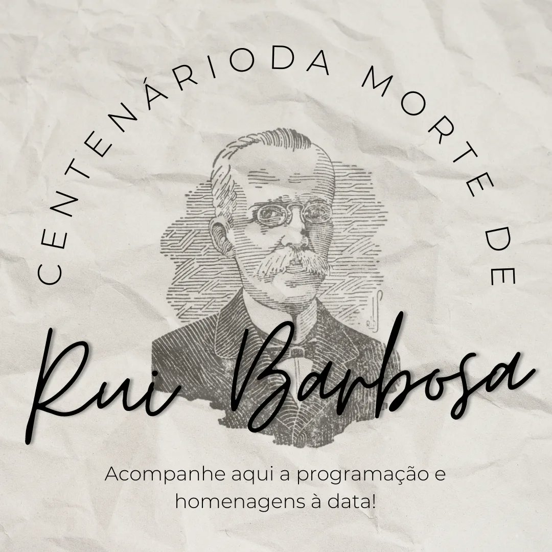 servcasarui's tweet photo. O dia 1 de março de 2023 marcou o centenário de morte de Rui Barbosa. Por conta da data simbólica, uma série de reportagens, publicadas em diversos meios de comunicação de massa, e eventos realizados sobre o tema inauguraram o calendário de deferências ao nosso patrono, + https://t.co/bCBjJAW2zE