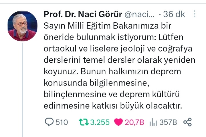 mcht1907345's tweet photo. @prof_mahmutozer Bilim bilim bilim... https://t.co/nSWwX1a0Af