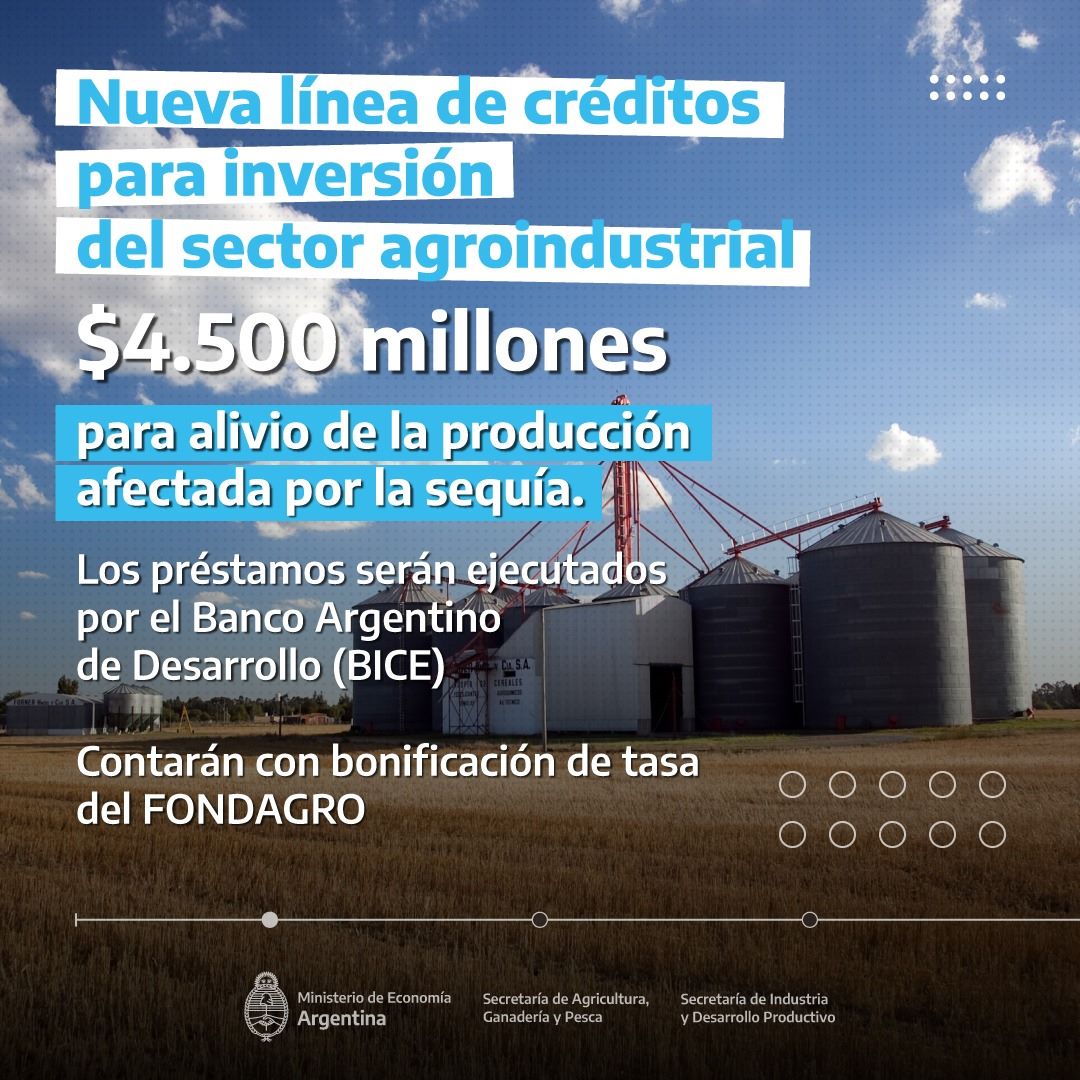 moranmica's tweet photo. 🚜 La nueva línea de créditos ejecutada a través del @BICE_Arg y con bonificación del FONDAGRO es una decisión que implica estar cada día junto a las PyMEs que producen. Esto es gracias al ministro de @Economia_Ar, Sergio Massa.

#CrecimientoAgroindustrial https://t.co/jkW0FgJWwJ