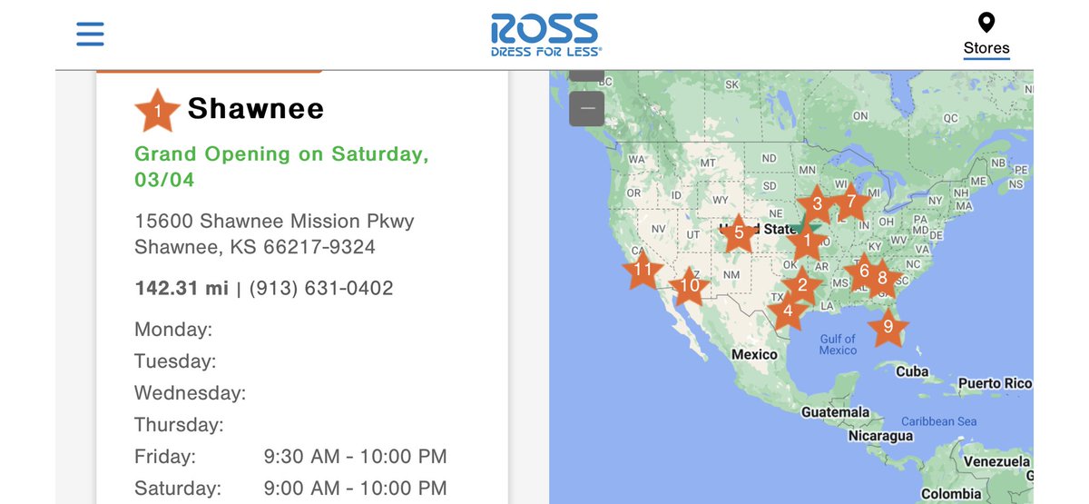 $ROST 11 new stores opening 3/4/23