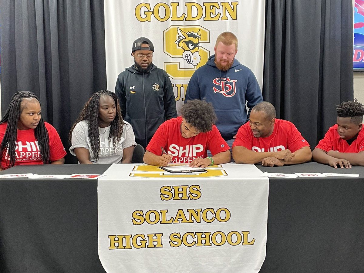 golden_mules's tweet photo. Congratulations Elijah Cunningham on your commitment to Shippensburg University!! Wishing you continued success! @coach_long5 @SolancoSchlDist https://t.co/G0eDJh7jj8