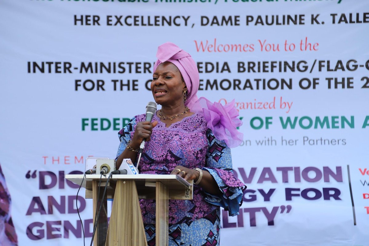 unwomenNG's tweet photo. Earlier today, @BeatriceEyong Country Rep of @unwomenNG joined @PaulineKTallen Minister of @FMWA_ng along with @matzschmale Resident Coordinator of @unwomenNG along with other development partners at the Press Conference for the #InternationalWomensDay2023. https://t.co/TuvvP4Tvge