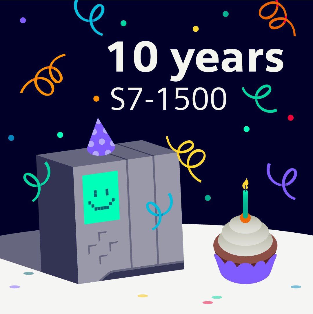 markfreeman0111's tweet photo. On February 27 we celebrate 10 years SIMATIC S7-1500. 10 years ago, this was the starting point of a great success story! Congrats #SIMATIC S7-1500 for being our high-performance #Simaticcontroller and providing innovative control solutions. 🥳 #plc 👉 https://t.co/WBN0xKTG2d https://t.co/YBImlDZF2g