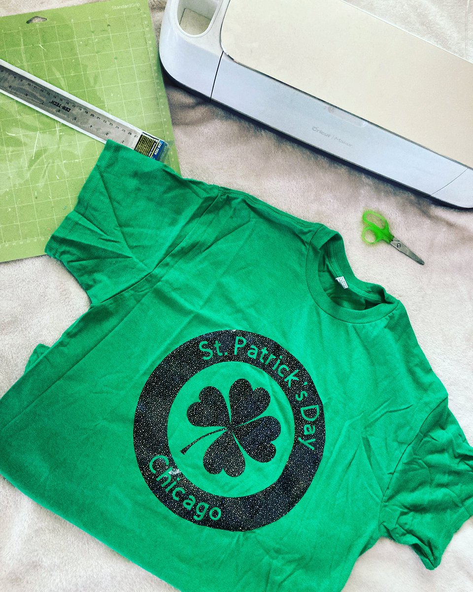 Need some last minute St. Patrick’s Day decorations or shirts? Make some of your own using the Cricut!