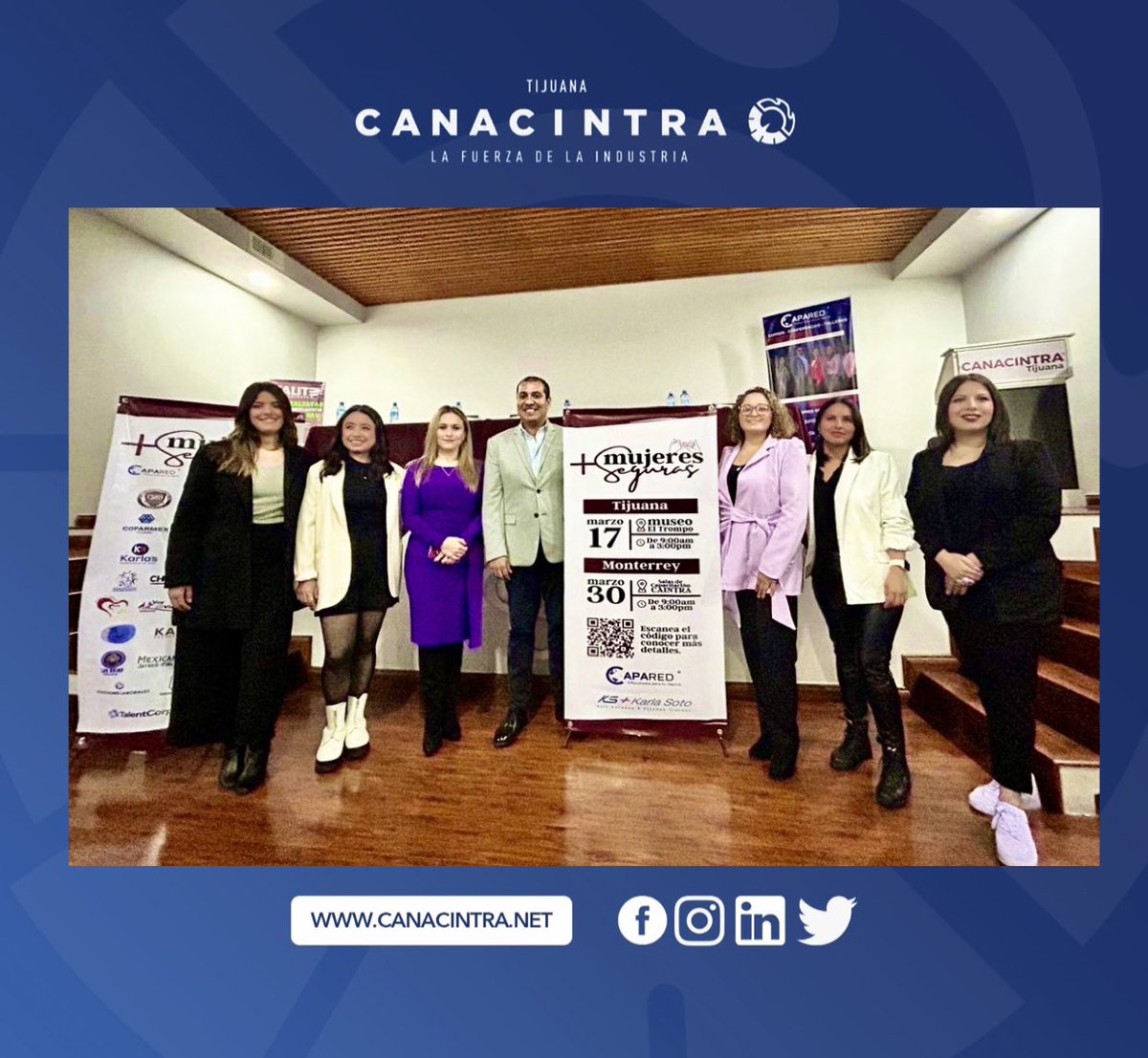 CanacintraTij's tweet image. El Presiente de #CanacintraTijuana, Jorge FIgueroa en compañía de Celeste Castro titular de la Comisión Laboral, dio a conocer los detalles sobre la participación de la cámara como sede y aliado estratégico en la difusión del evento Por Mujeres + Seguras.

#Capared #SmartSafe