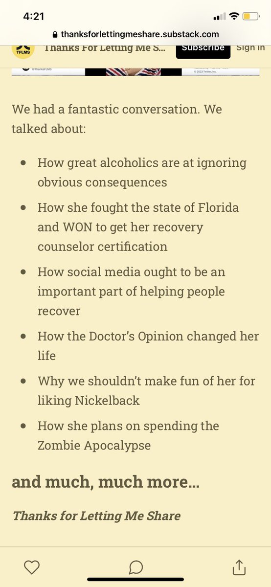 OPOnlyPatriots's tweet image. thanksforlettingmeshare.substack.com/p/draftbreakfa…
Click ⬆️ to hear podcast w/ @ThanksFLMS !

#RecoveryPosse #Sobriety #RecoverWithLinzer #sober #recovery #wedorecover #alcoholic #addiction