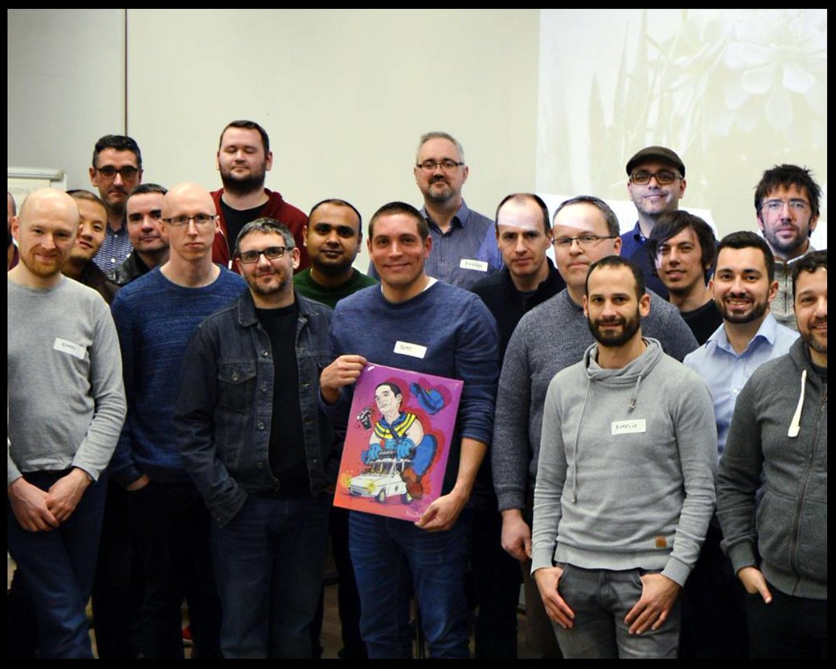 DubJug's tweet image. Look at all these young #Javadevelopers - 5 years ago this very night in @TechMeetupSpace (@bazza_ni @xsj8585 @brianking (a rare appearance by artist #KevBohan @bjschrijver @DonaghNoone @RafaDelNero) #dubjug