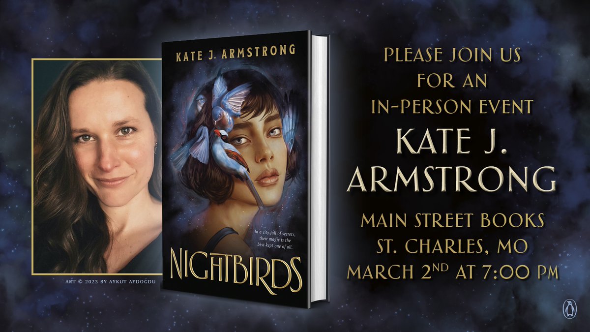 One last tour stop before I fly away to Australia! If you're near St. Charles, I'd be delighted if you'd come and see me at the Kathryn Linnemann Library this evening. mainstreetbooks.indielite.org/event/meet-aut…
