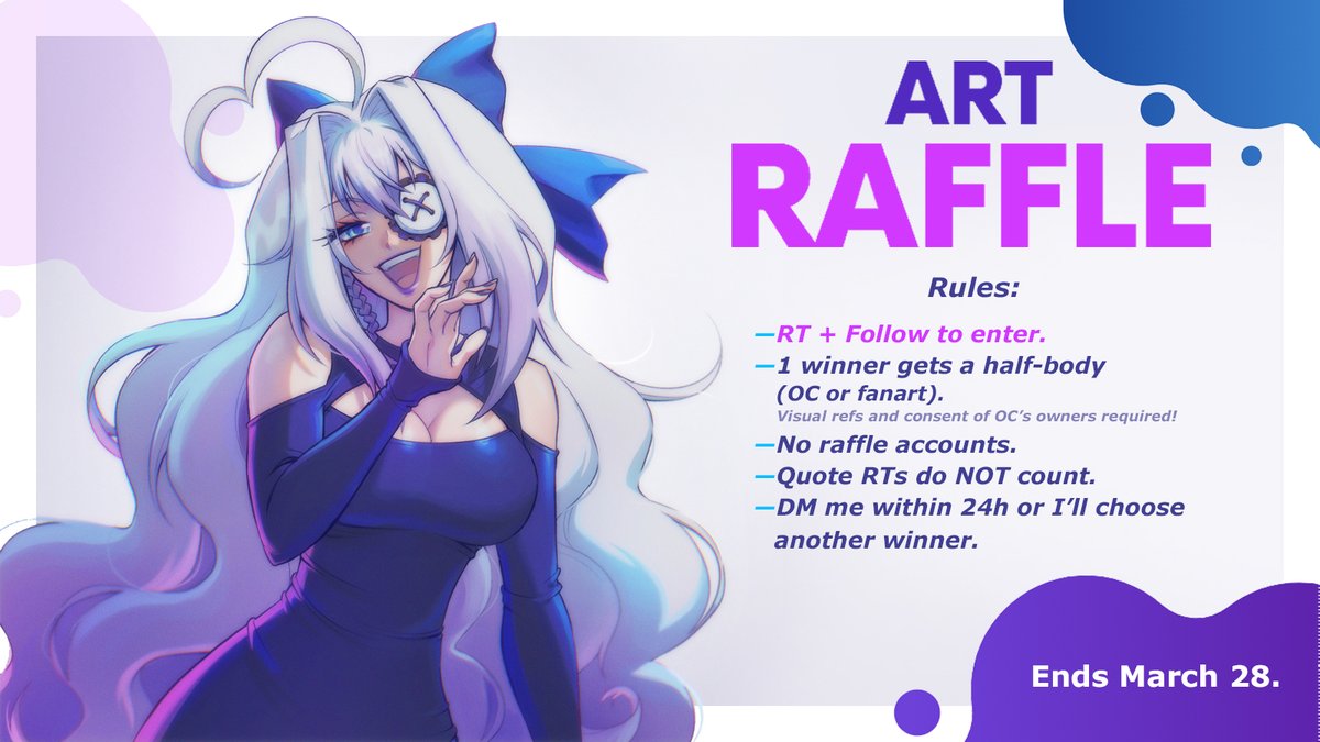 NarumyNatsue's tweet photo. 💖 ART RAFFLE  💖
I turn 30 this March 28! 😳

Rules:
🔸RT this post.
🔸Follow this account.
More info on the image below!

🔹Ends on my birthday!

🍀GOOD LUCK!! 🍀 https://t.co/BmbdOBkWUB