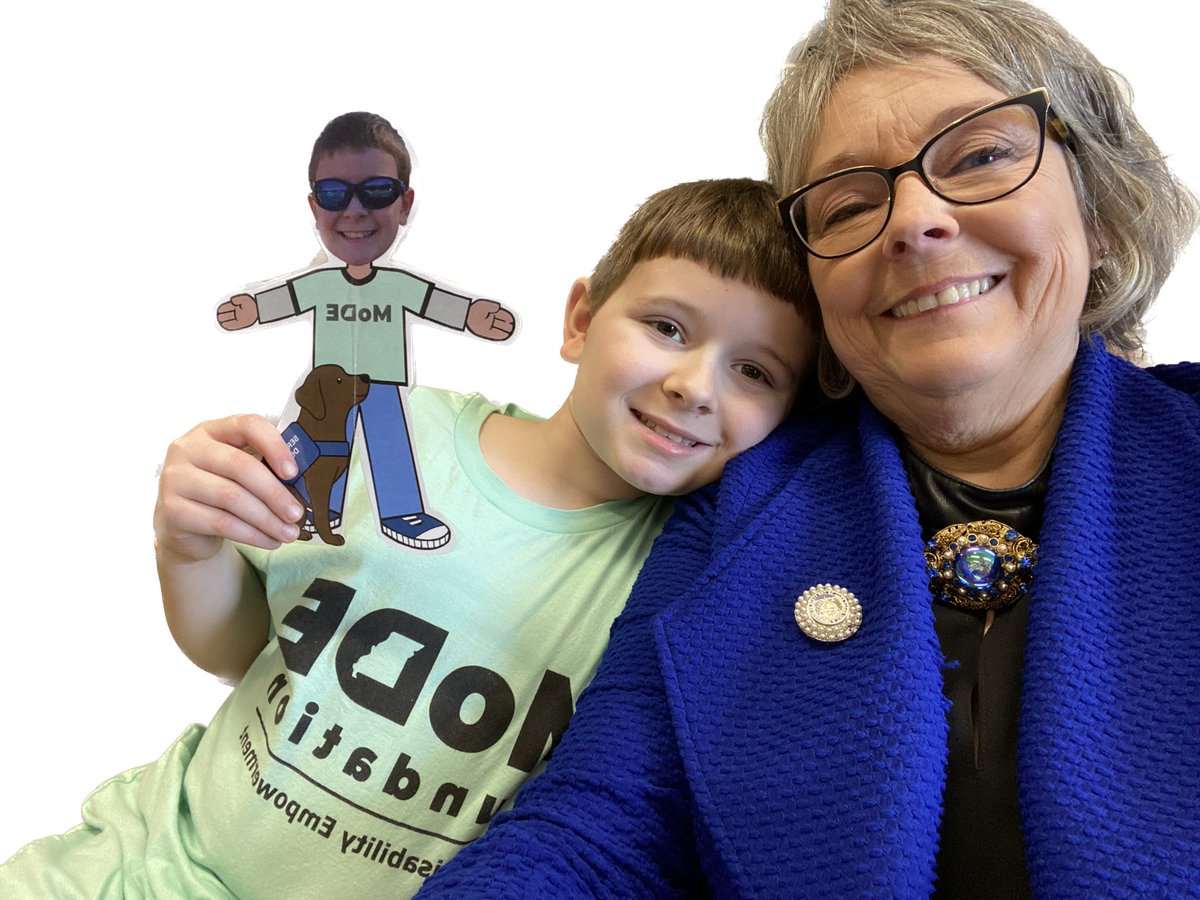 Got to meet my #FlatMoDE kid Eli this week! What a fine young man he is!  Legislative Advocacy groups like MODE Missouri Disability Empowerment make long days in #moleg so much better! Go MoDE!!