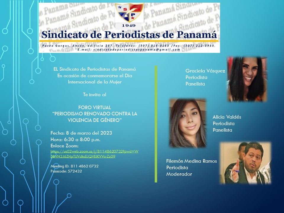 scatoperiodista's tweet photo. En ocasión de conmemorarse el 8 de marzo el Día Internacional de la Mujer, el @scatoperiodista organiza el Foro Virtual "Periodismo Renovado Contra la Violencia de Género", en el flayer encontrarán el enlace Zoom para participar de esta actividad. https://t.co/INCwAfMgn3