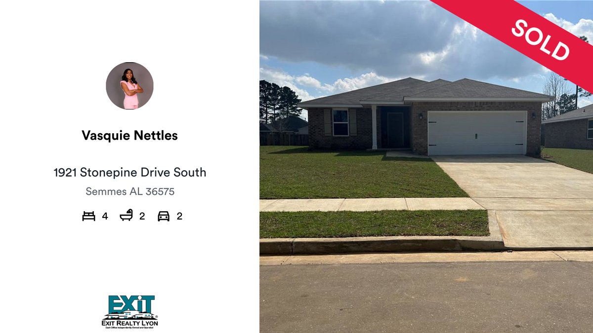 🛌 4 🛀 2 🚘 2
📍1921 Stonepine Drive South

CONGRATS on another successful sale with EXIT REALTY LYON!!! 
rma.reviews/OwZG25I4L0b3