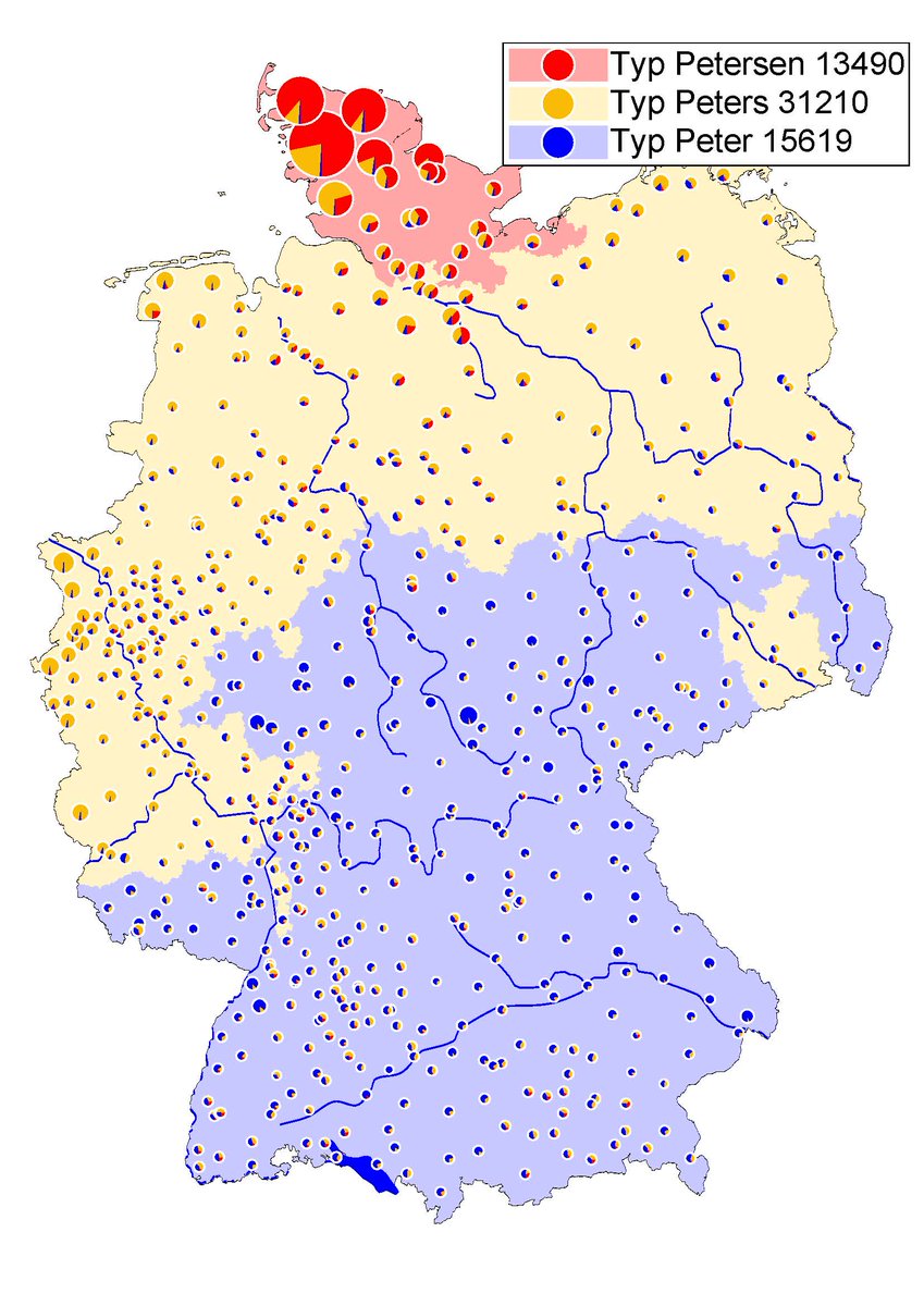 eug1979's tweet photo. e-Onomastics: Kleiner #deutscher #Familiennamenatlas https://t.co/Hz4OjMbQNX #Veröffentlichung #Nübling, K. #Kunze, #Entstehung, #Gebrauch, #Verbreitung und #Bedeutung der #Familiennamen, 2023 wichtigste Ergebnisse der fast 20-jährigen #Namenforschung in #Freiburg und #Mainz https://t.co/eWrhFyUlsk