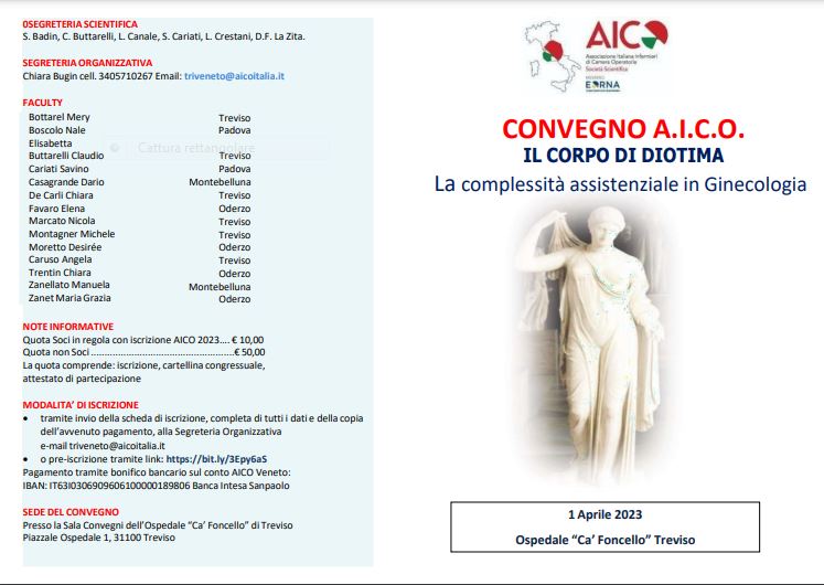 AicoItalia's tweet photo. IL CORPO DI DIOTIMA La complessità assistenziale in Ginecologia” Treviso 1 aprile 2023 #AICO #salaoperatoria #societàscientifica #aicoitalia 😀#bloccooperatorio #infermieri #infermieristica #comunitàscientifica #ECM #formazione #infermierisalaoperatoria https://t.co/z1T2oVxuJ5